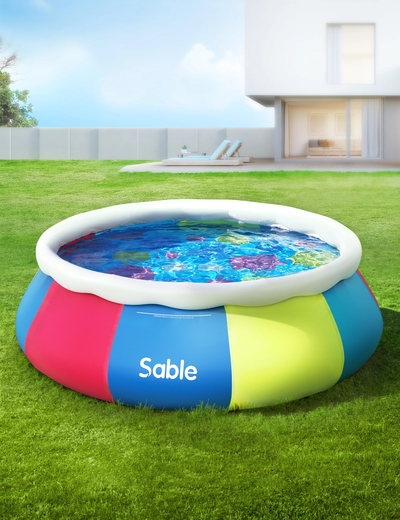 Evajoy Inflatable Swimming Pool Above Ground Pool 10ft x 30in Fast Set Pools WM - Image 21
