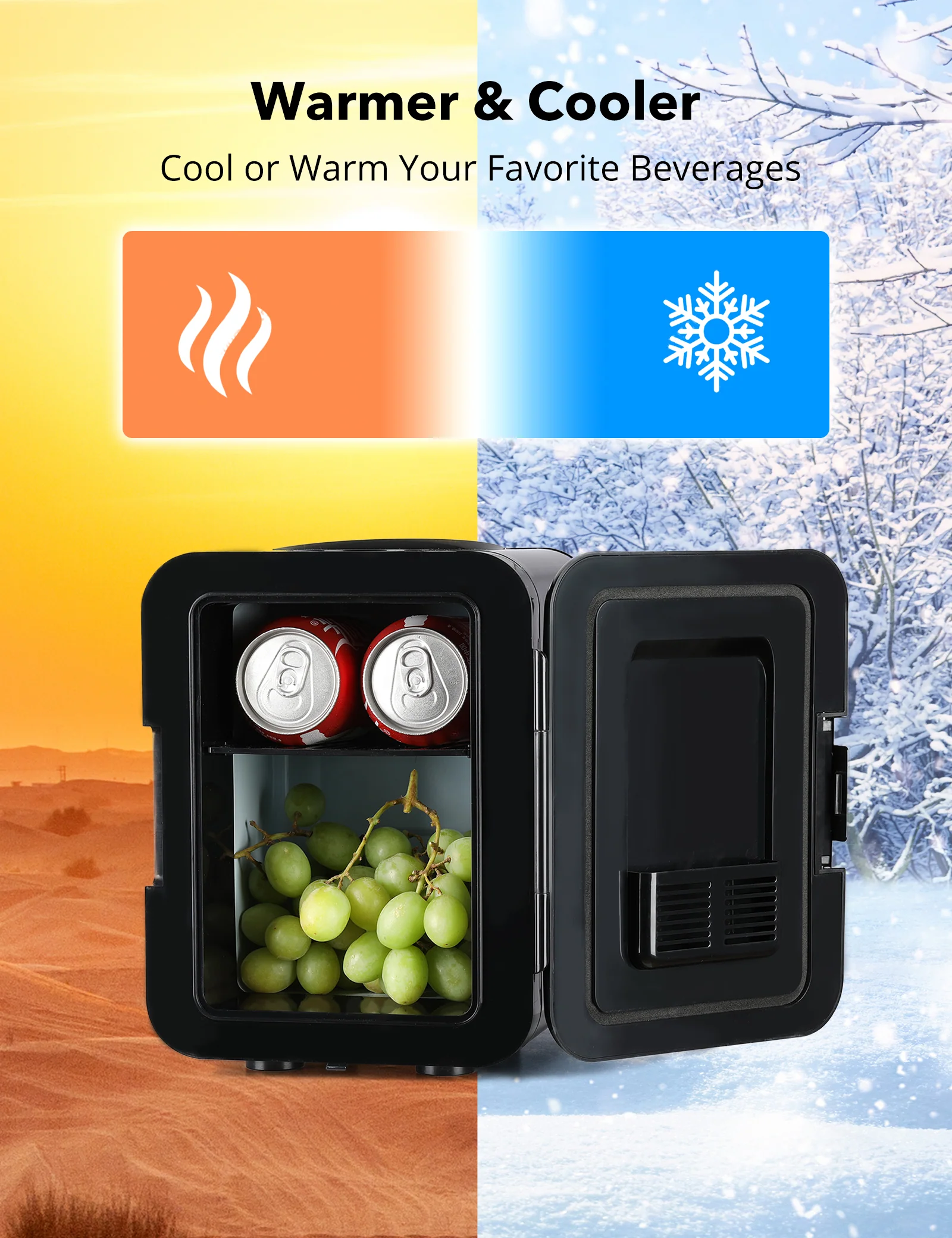 TaoTronics | 4L Portable Cosmetic and Beverage Mini Fridge TT-EF002 - Image 4