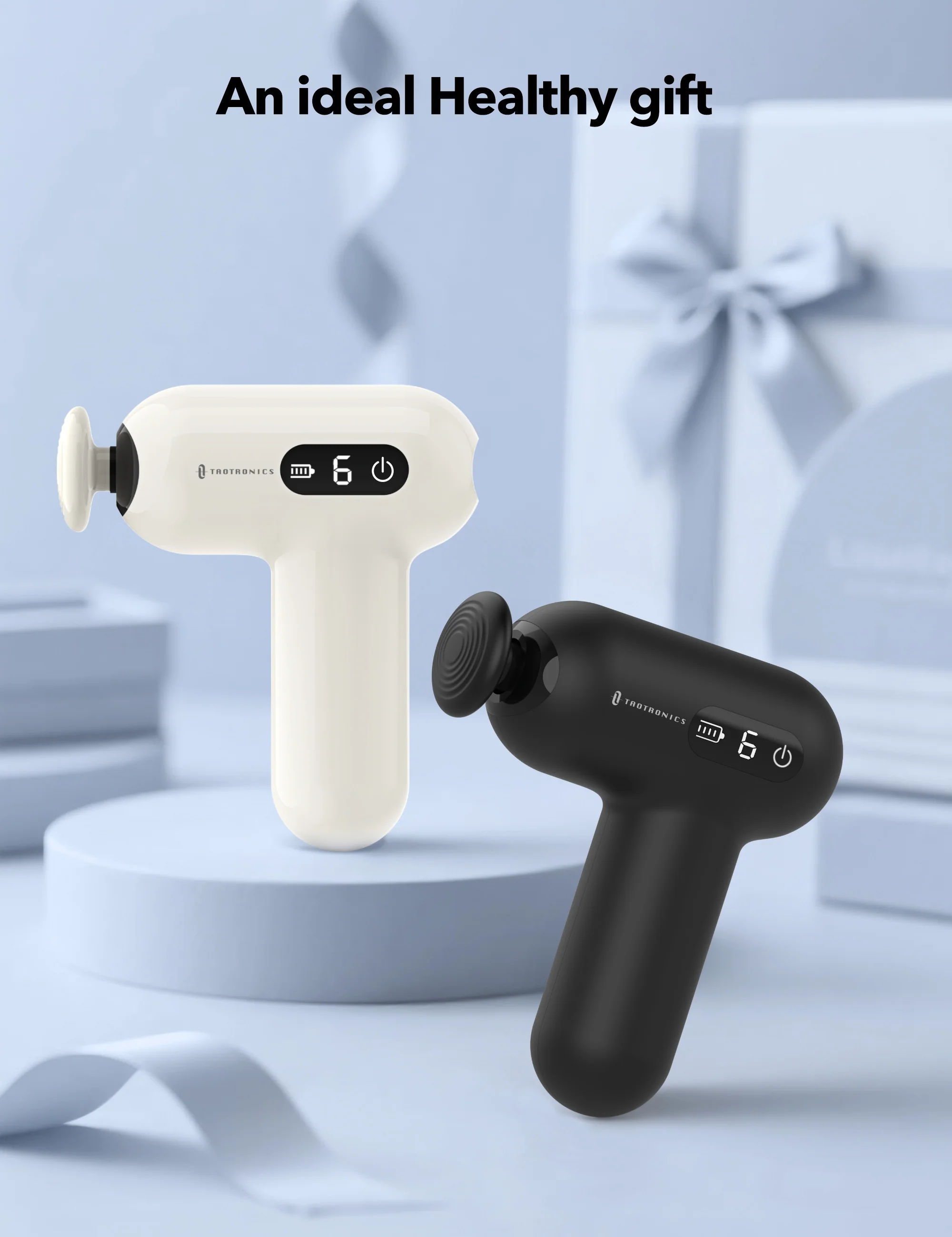 TaoTronics | Massage Gun TT-PCA005, LED Touch Control Massager - Image 15